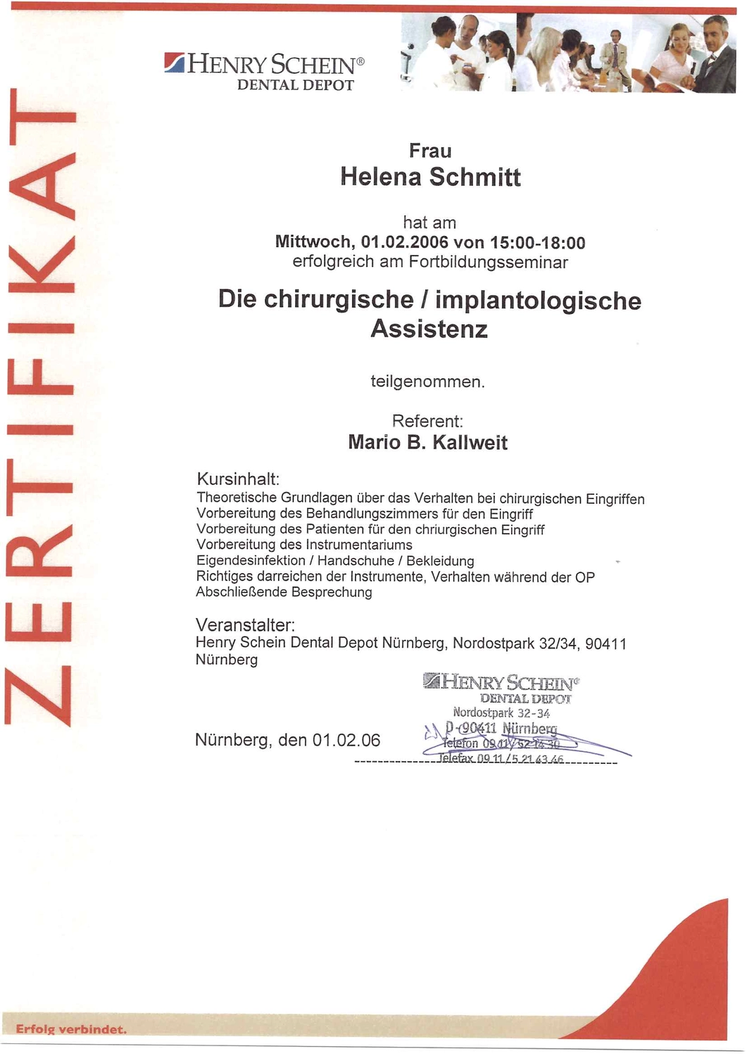  Helena Plöckl – Fußwerk - Zertifikat